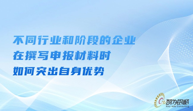 不同行业和阶段的企业在撰写申报材料时如何突出自身优势.jpg